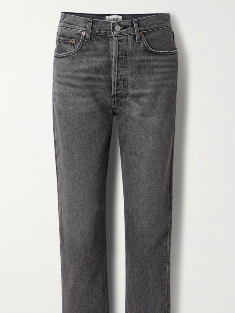 AGOLDE pinch cropped straight leg jeans